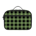 Sage Green Buffalo Check Pattern Print Portable Lunch Bag