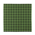Sage Green Buffalo Check Pattern Print Silk Bandana