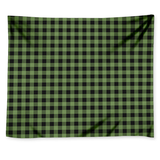 Sage Green Buffalo Check Pattern Print Tapestry