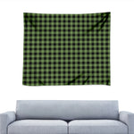 Sage Green Buffalo Check Pattern Print Tapestry