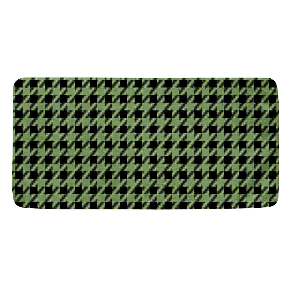 Sage Green Buffalo Check Pattern Print Towel