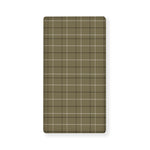 Sage Green Tattersall Pattern Print Baby Crib Sheet