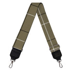 Sage Green Tattersall Pattern Print Bag Strap