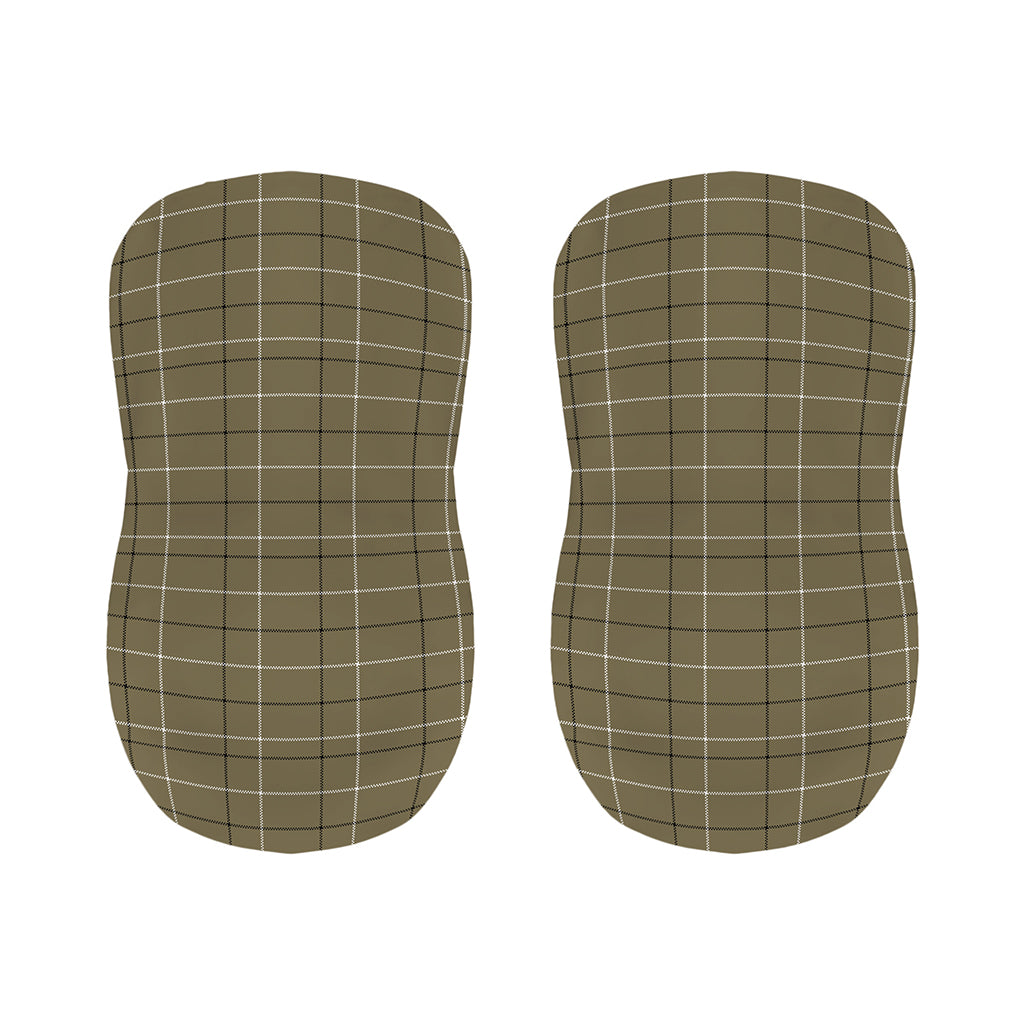Sage Green Tattersall Pattern Print Bar Stool Covers