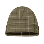 Sage Green Tattersall Pattern Print Beanie