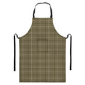 Sage Green Tattersall Pattern Print Bib Apron With Pocket