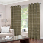 Sage Green Tattersall Pattern Print Blackout Grommet Curtains