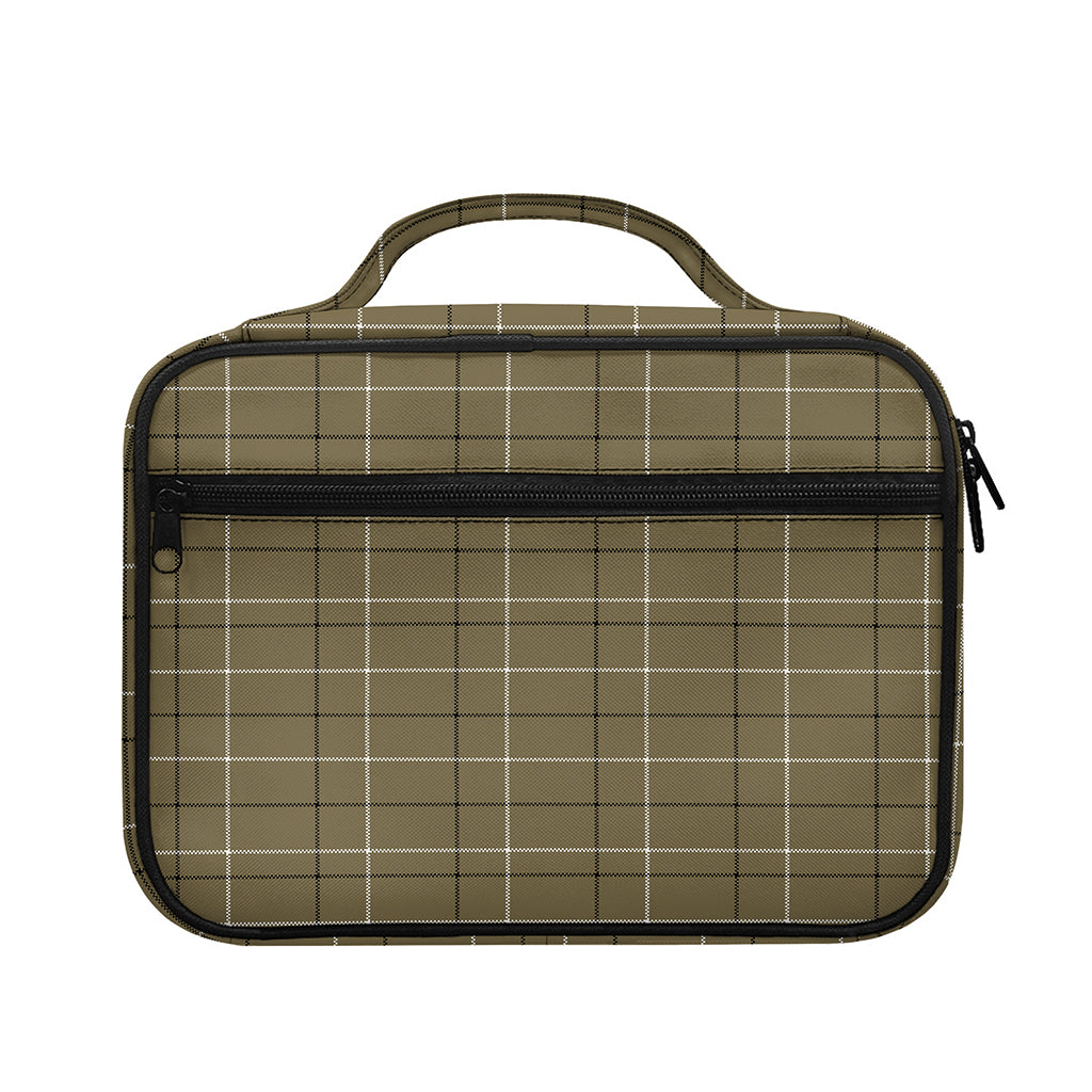 Sage Green Tattersall Pattern Print Briefcase Bible Bag