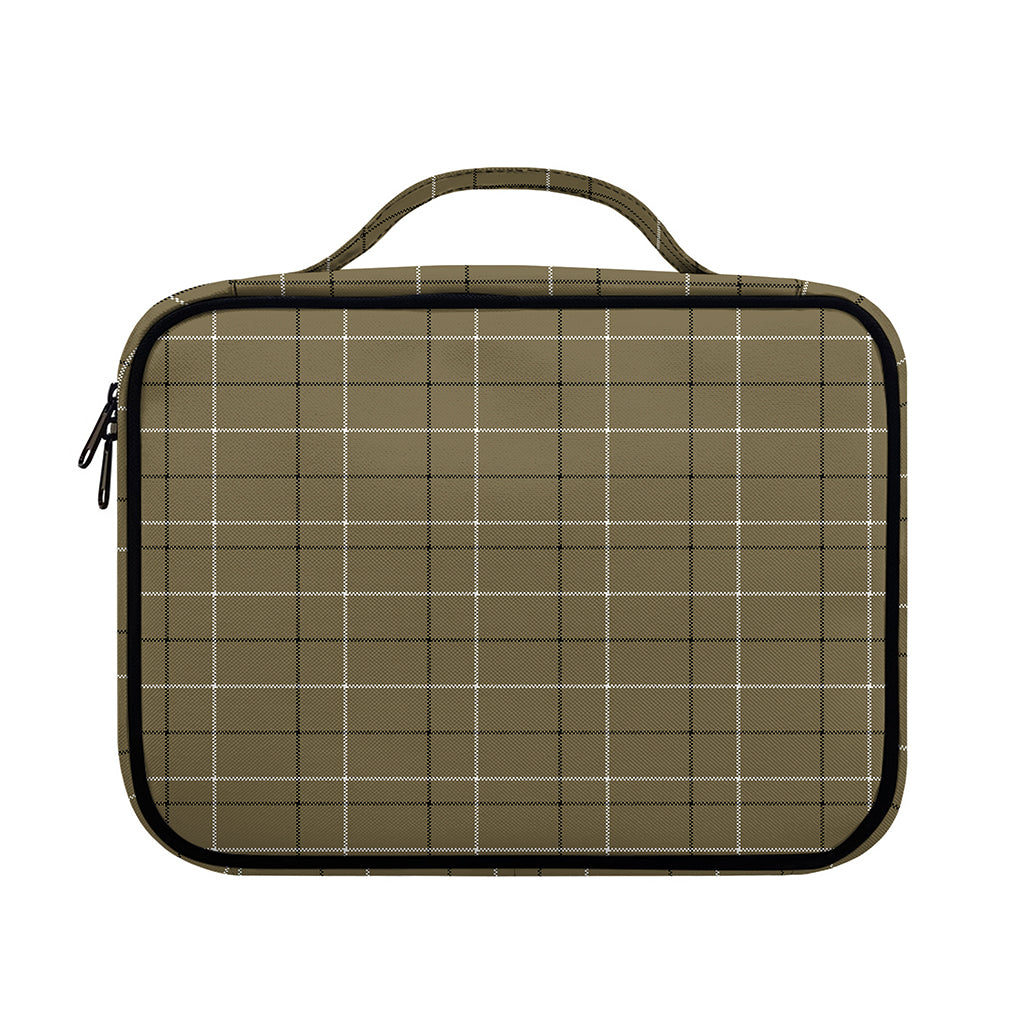 Sage Green Tattersall Pattern Print Briefcase Bible Bag