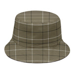 Sage Green Tattersall Pattern Print Bucket Hat
