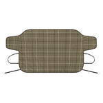Sage Green Tattersall Pattern Print Car Windshield Snow Cover