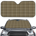 Sage Green Tattersall Pattern Print Car Windshield Sun Shade