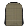 Sage Green Tattersall Pattern Print Casual Backpack