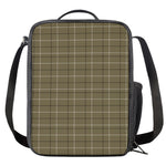 Sage Green Tattersall Pattern Print Crossbody Lunch Bag