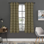 Sage Green Tattersall Pattern Print Curtain