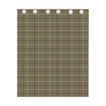 Sage Green Tattersall Pattern Print Curtain