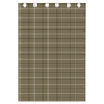 Sage Green Tattersall Pattern Print Curtain