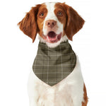 Sage Green Tattersall Pattern Print Dog Bandana