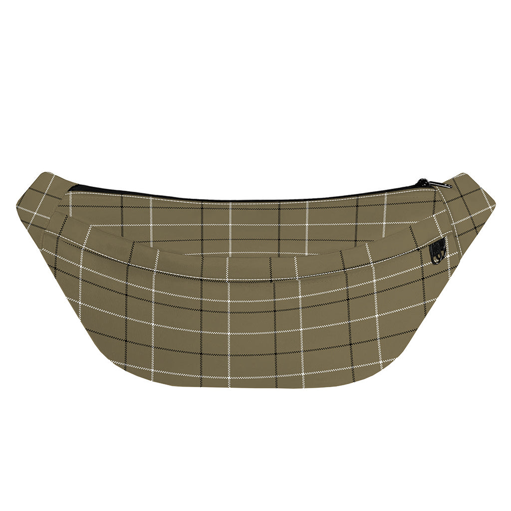 Sage Green Tattersall Pattern Print Fanny Pack