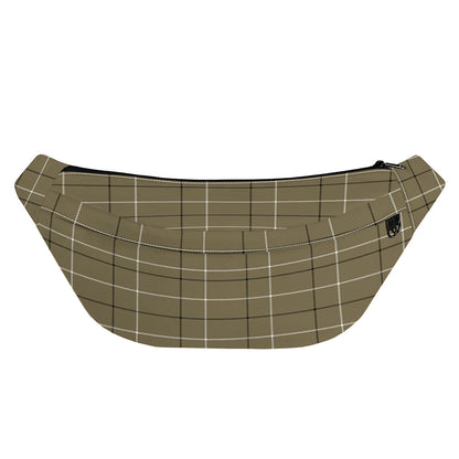 Sage Green Tattersall Pattern Print Fanny Pack