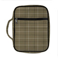 Sage Green Tattersall Pattern Print Front Pocket Bible Bag