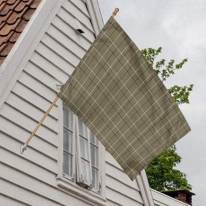 Sage Green Tattersall Pattern Print House Flag