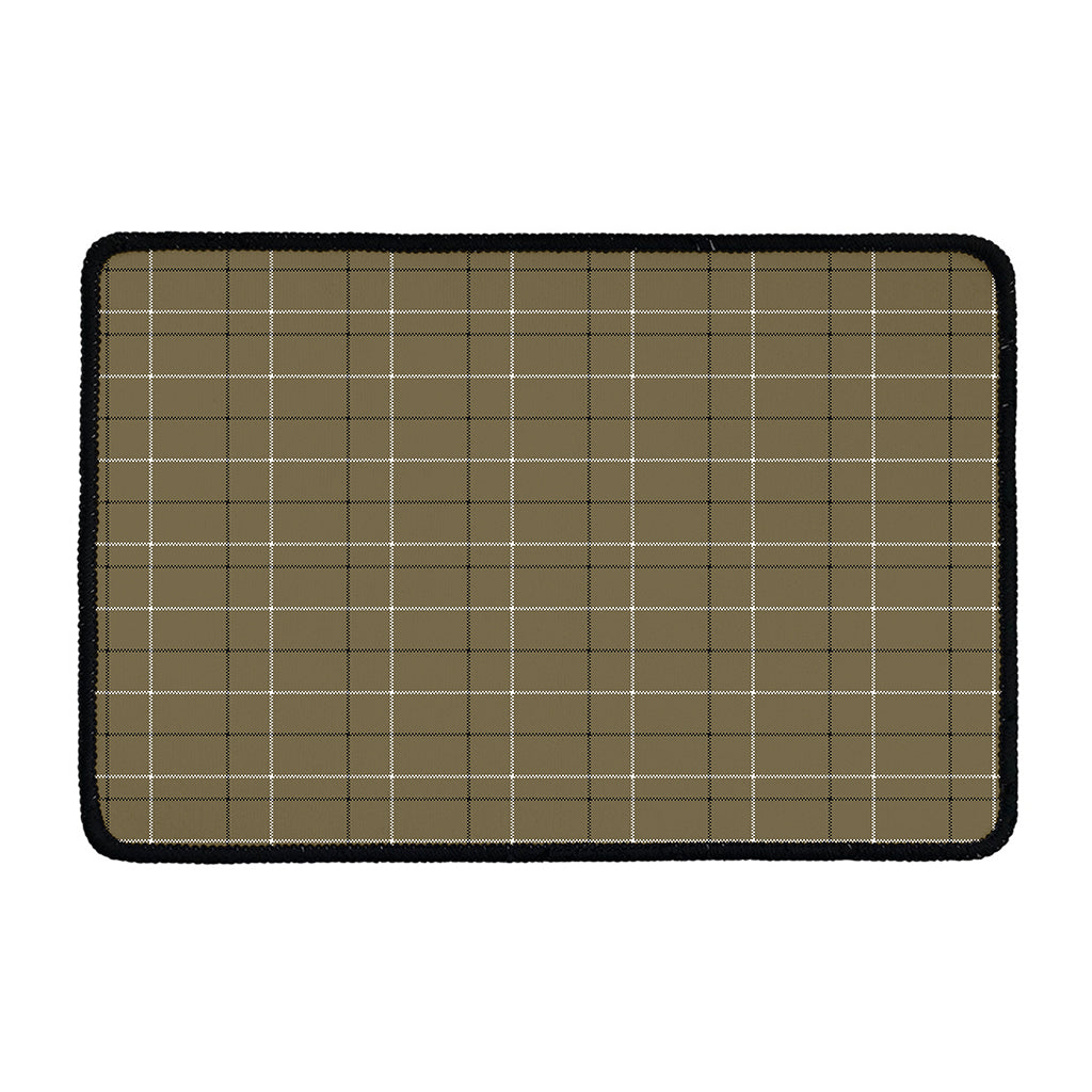 Sage Green Tattersall Pattern Print Kitchen Mat