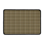 Sage Green Tattersall Pattern Print Kitchen Mat