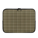Sage Green Tattersall Pattern Print Laptop Sleeve