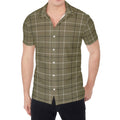 Sage Green Tattersall Pattern Print Men's Shirt