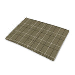 Sage Green Tattersall Pattern Print Pet Cooling Mat Cover