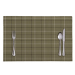 Sage Green Tattersall Pattern Print Placemat