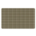 Sage Green Tattersall Pattern Print Polyester Doormat