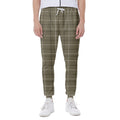 Sage Green Tattersall Pattern Print Joggers