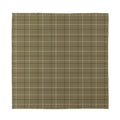 Sage Green Tattersall Pattern Print Silk Bandana