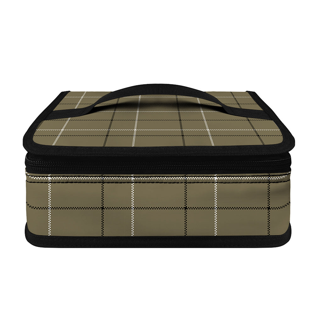 Sage Green Tattersall Pattern Print Small Lunch Bag