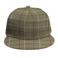 Sage Green Tattersall Pattern Print Snapback Cap