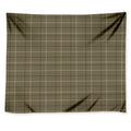 Sage Green Tattersall Pattern Print Tapestry