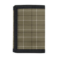 Sage Green Tattersall Pattern Print Trifold Wallet