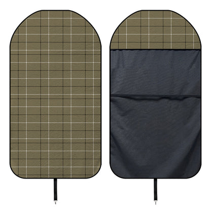 Sage Green Tattersall Pattern Print Waterproof Car Seat Cover
