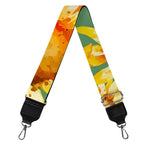 Sage Watercolor Sunflower Pattern Print Bag Strap