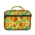 Sage Watercolor Sunflower Pattern Print Briefcase Bible Bag