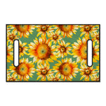 Sage Watercolor Sunflower Pattern Print Golf Cart Seat Cover