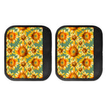 Sage Watercolor Sunflower Pattern Print Handle Covers