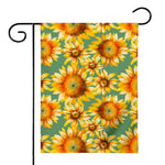 Sage Watercolor Sunflower Pattern Print House Flag