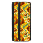 Sage Watercolor Sunflower Pattern Print Refrigerator Handle Covers