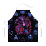Sagittarius And Astrological Signs Print Adjustable Apron