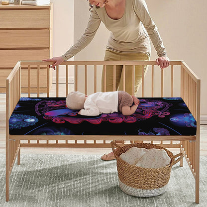 Sagittarius And Astrological Signs Print Baby Crib Sheet