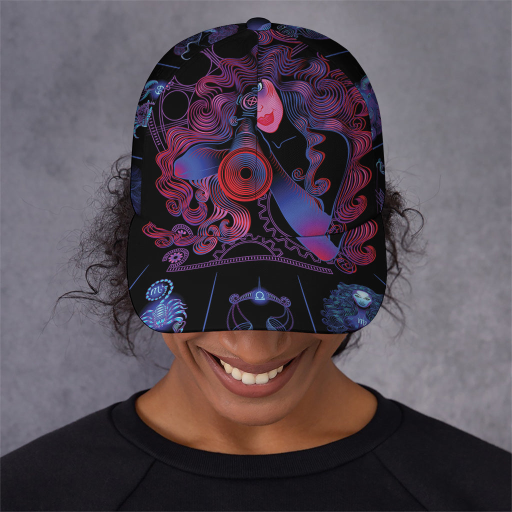 Sagittarius And Astrological Signs Print Baseball Cap