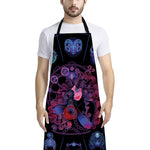 Sagittarius And Astrological Signs Print Bib Apron With Pocket